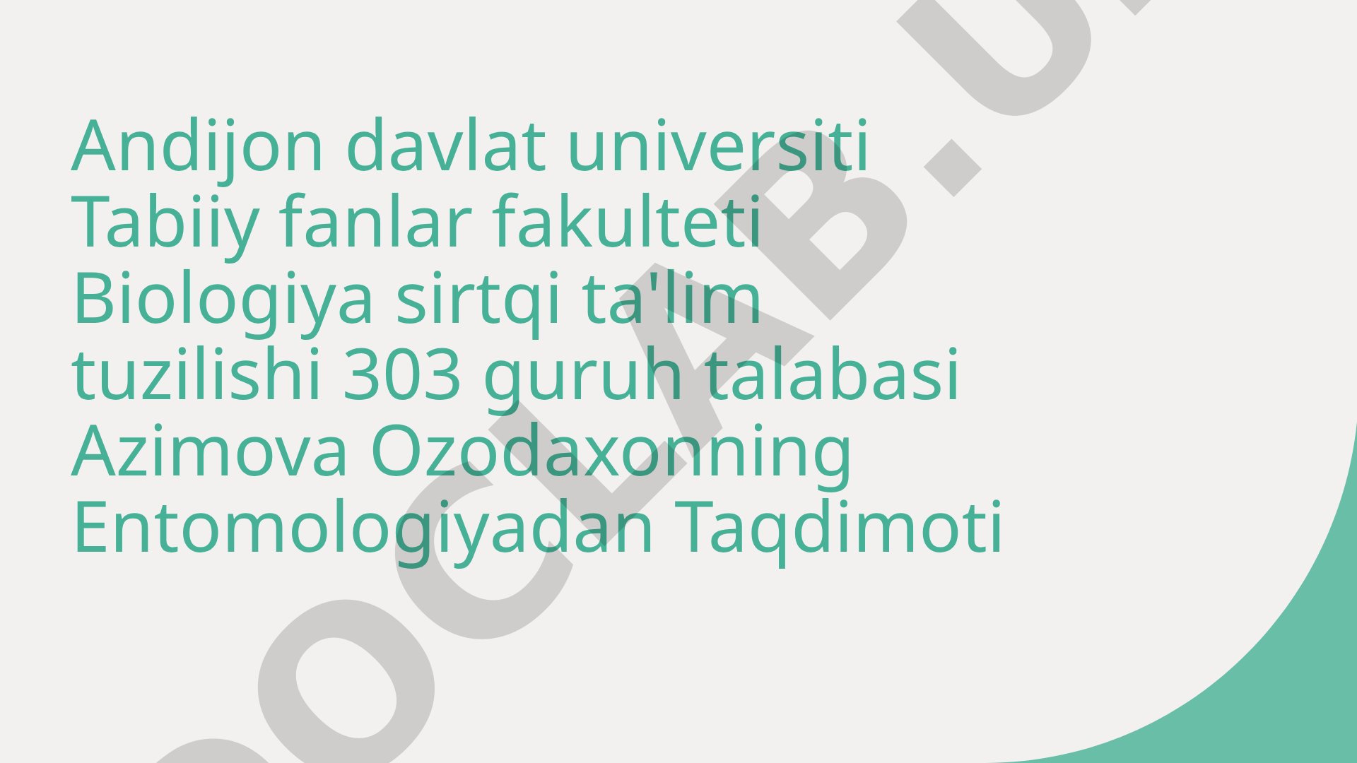 Inson va hayvonlarga zarar keltiruvchi ikki qanotlilar turkumi