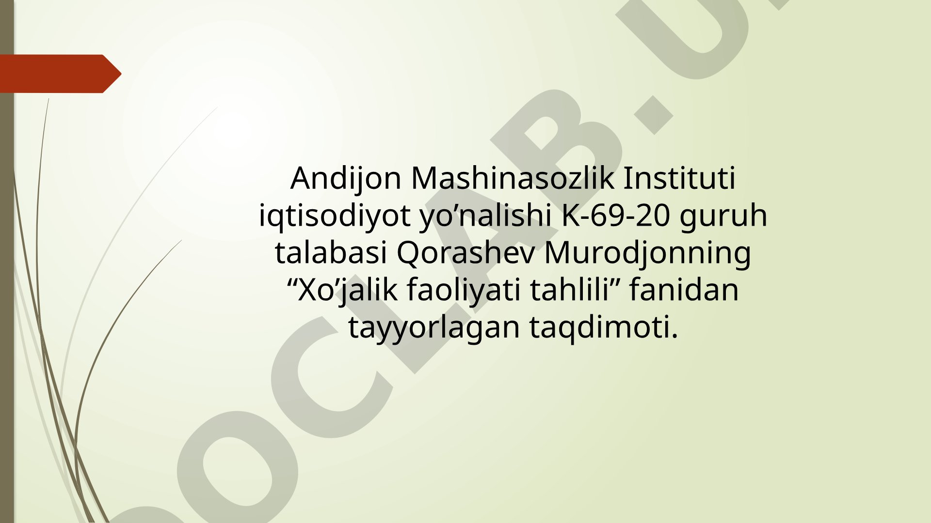 Moliyaviy barqarorlik tahlilini takomillashtirish yo'llari