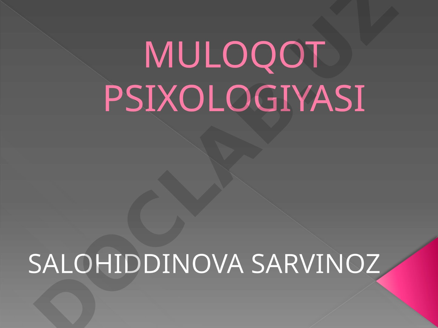 Muloqotning verbal va noverbal tasiri