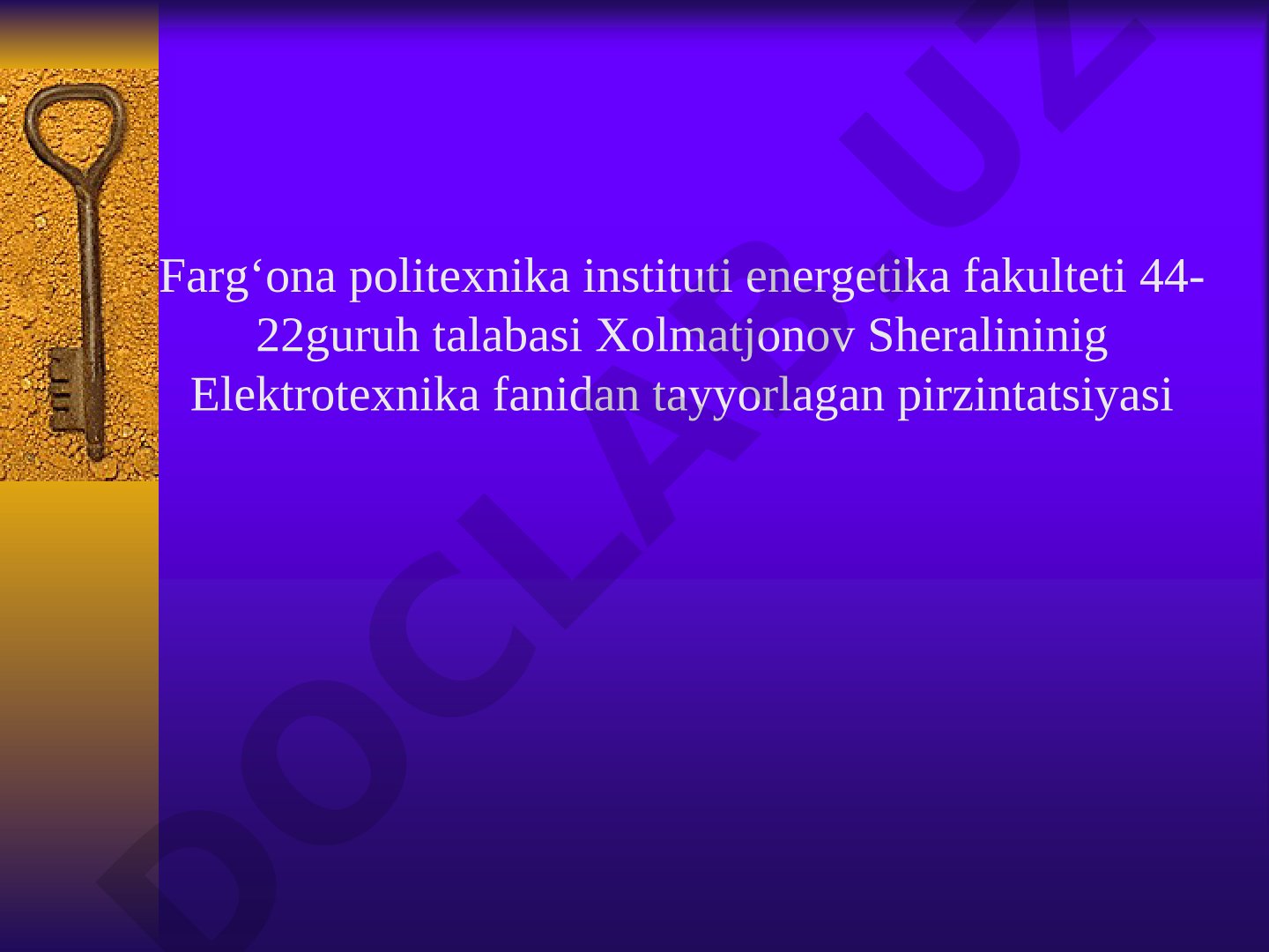 MATLAB dasturida o'zgarmas tok mashinalarining grafiklarini qurish va tahlil qilish