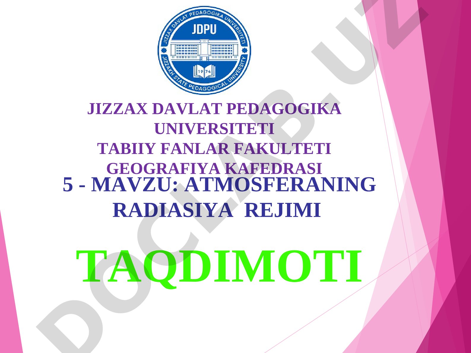 Atmosferaning radiatsiya rejimi