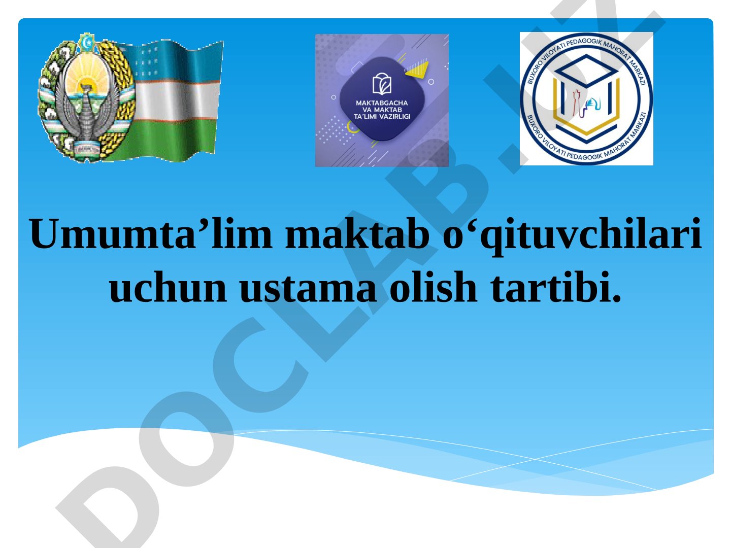 Umumta’lim maktab o‘qituvchilari uchun ustama olish tartibi