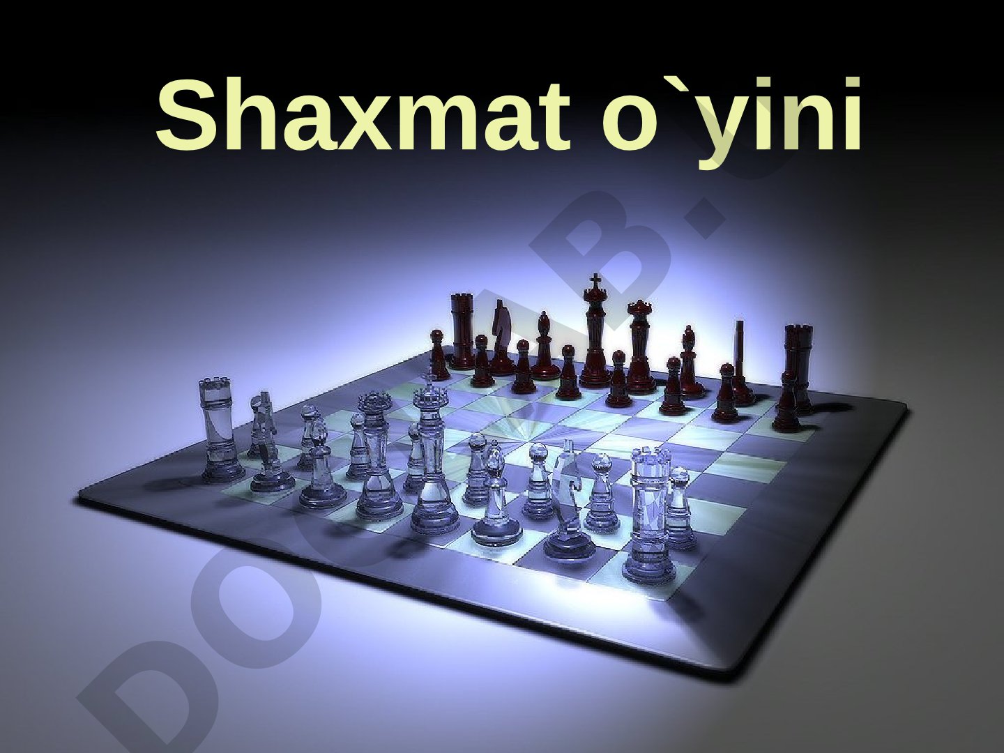 Shaxmat o'yini qoidalari va donalar tavsifi