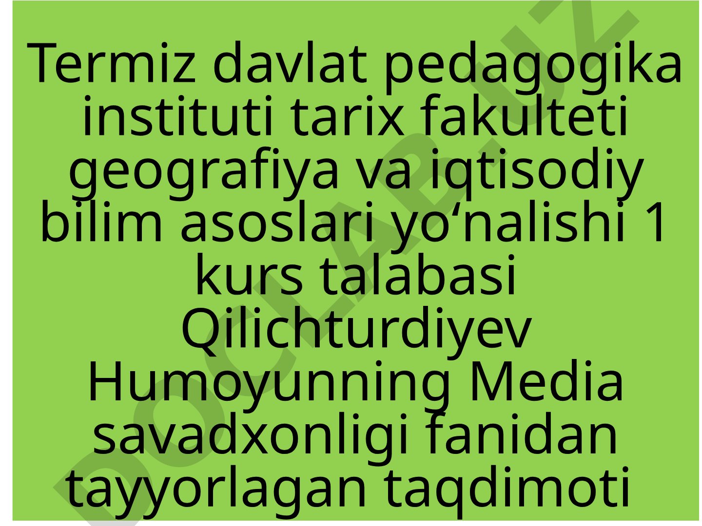 Kompyuter tarmoqlari. Tarmoq xavfsizligi