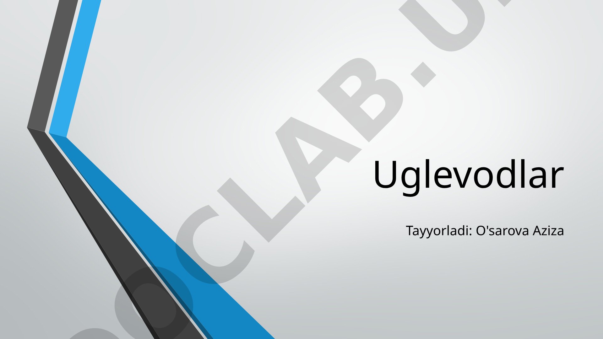 Uglevodlar tushunchasi, turlari va ularning organizmdagi ahamiyati