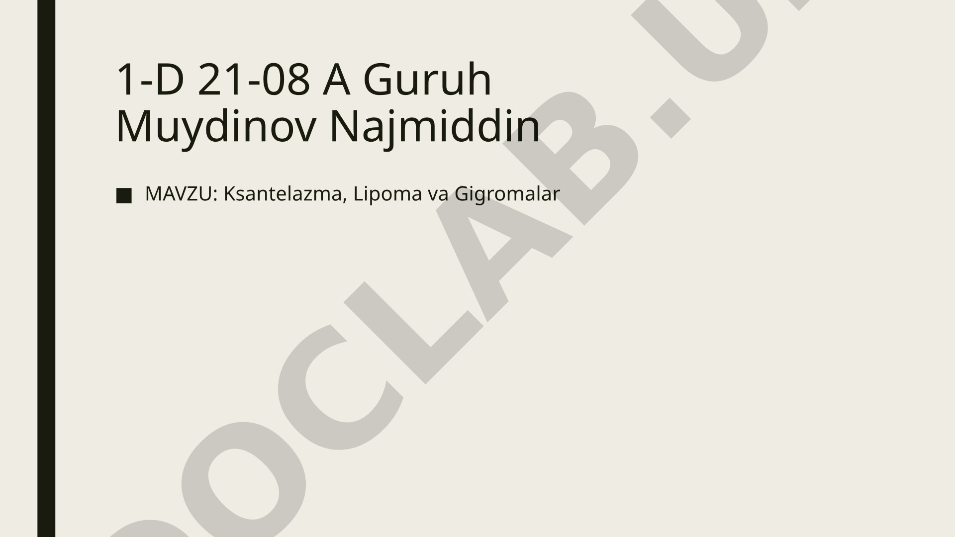 Ksantelazma, Lipoma va Gigromalar