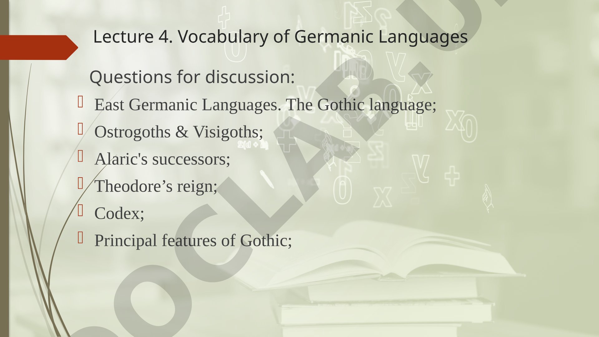 East Germanic Languages: The Gothic Language