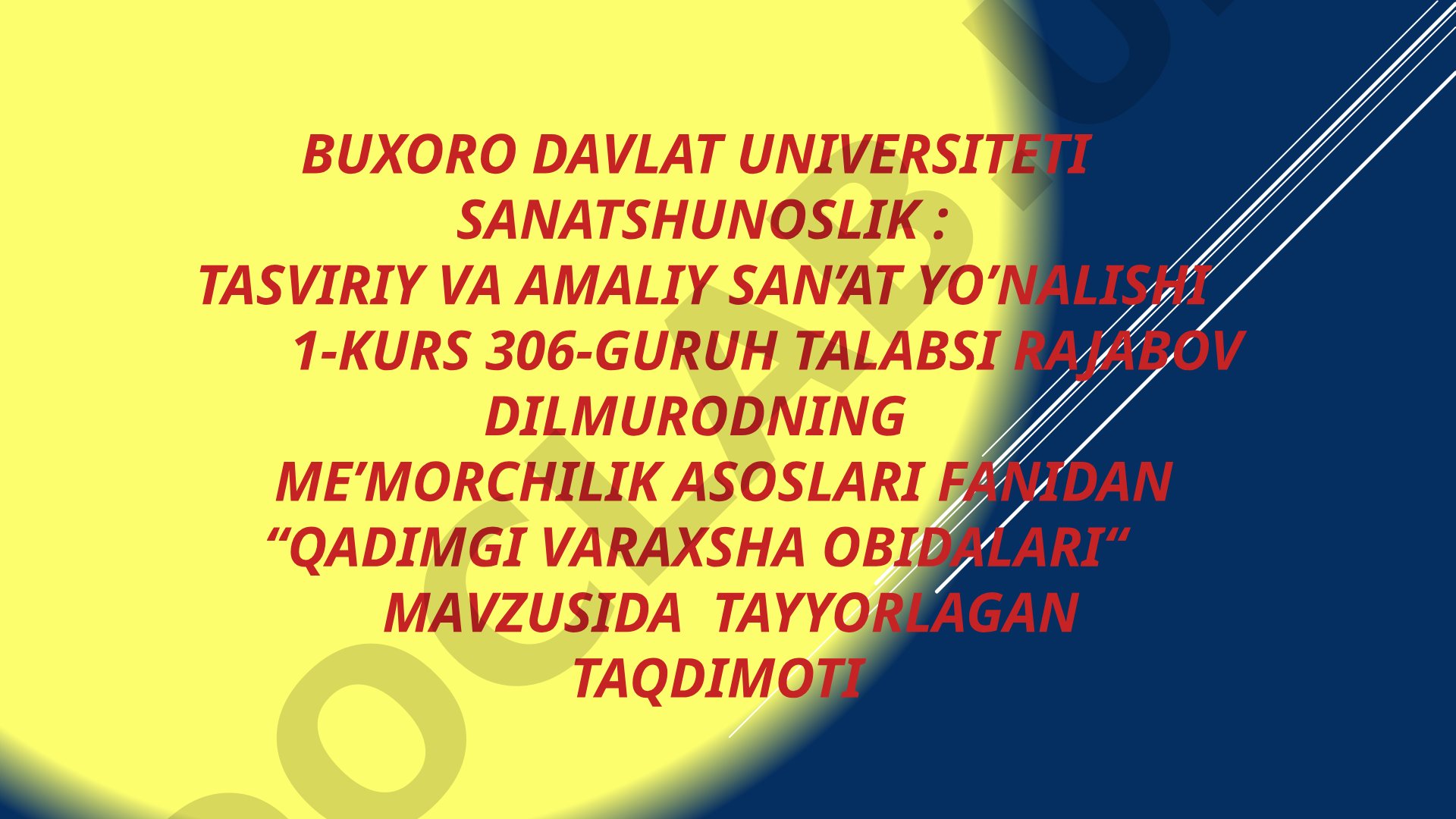 Qadimgi Varaxsha obidalari