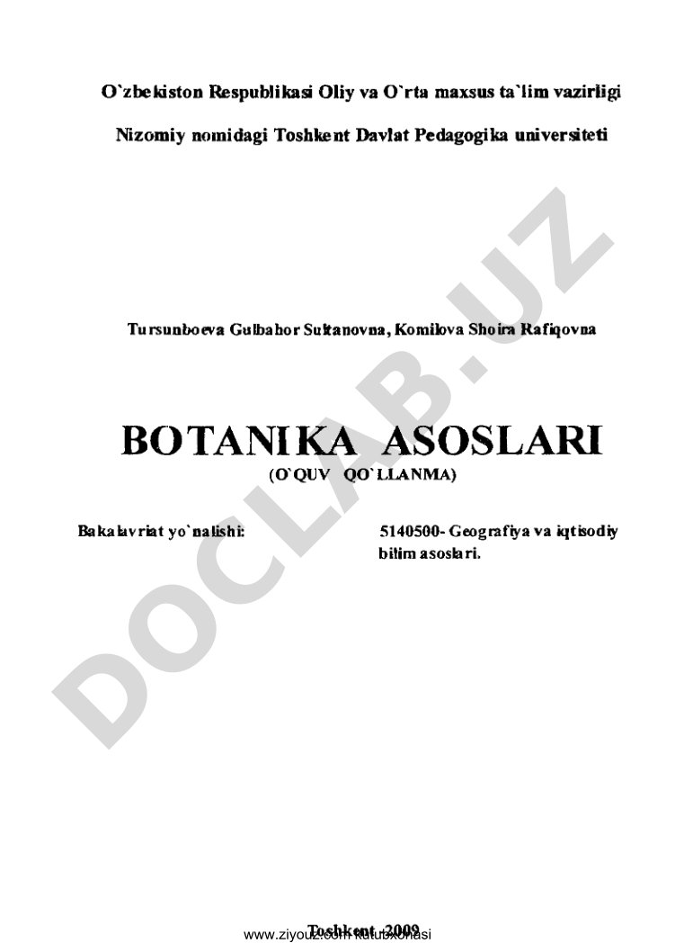 Botanika asoslari