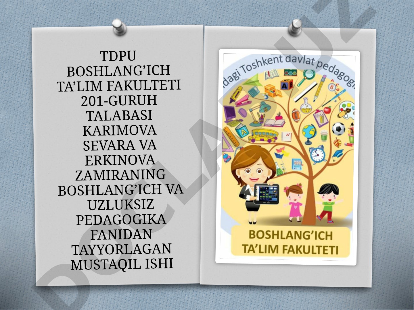 Pedagogika tarixi fan sifatida. Eng qadimgi davrlardan VII asrgacha ta'lim-tarbiya va pedagogik fikrlar