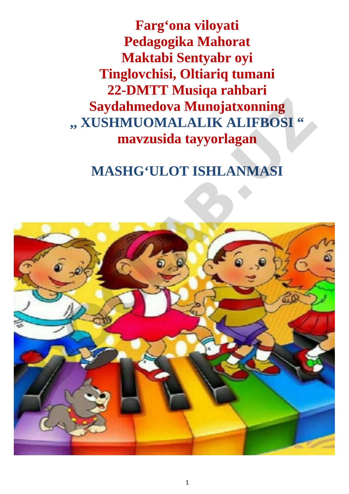 Xushmuomalalik alifbosi