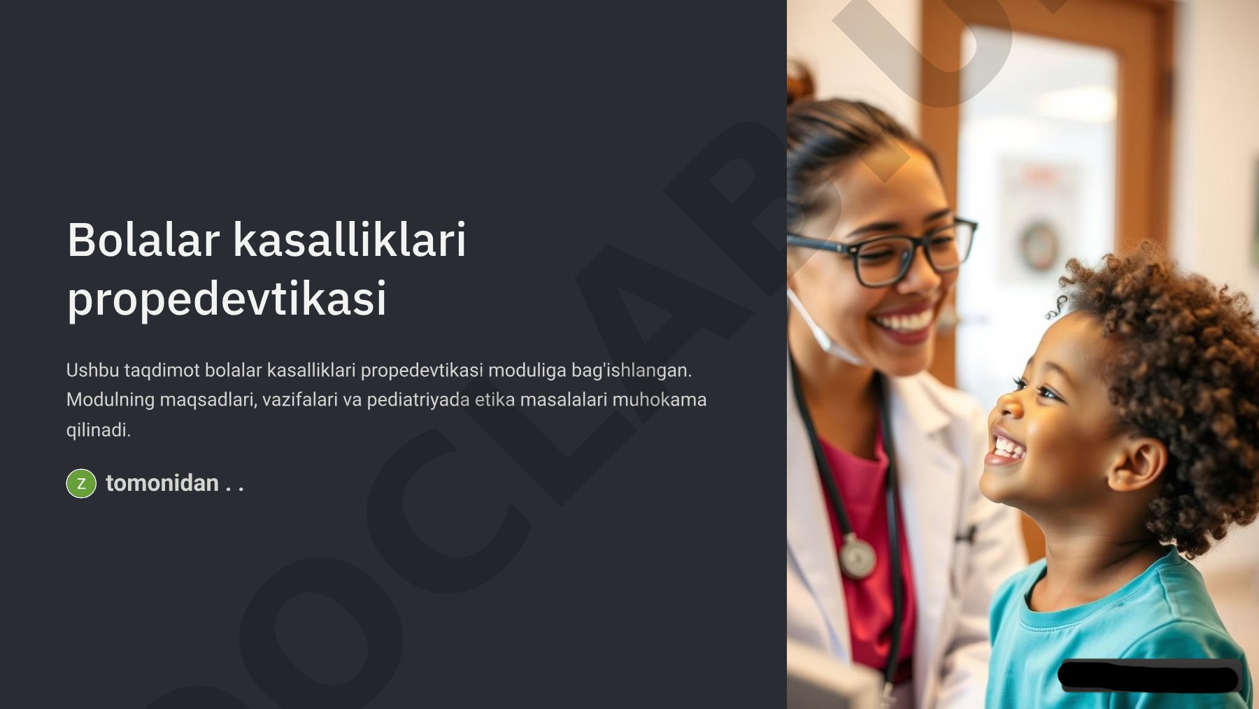Bolalar kasalliklari propedevtikasi