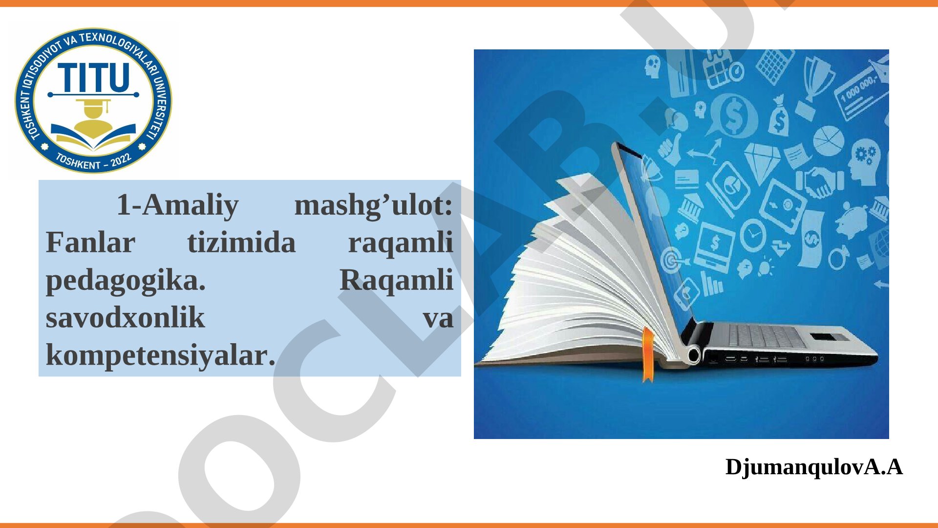Fanlar tizimida raqamli pedagogika