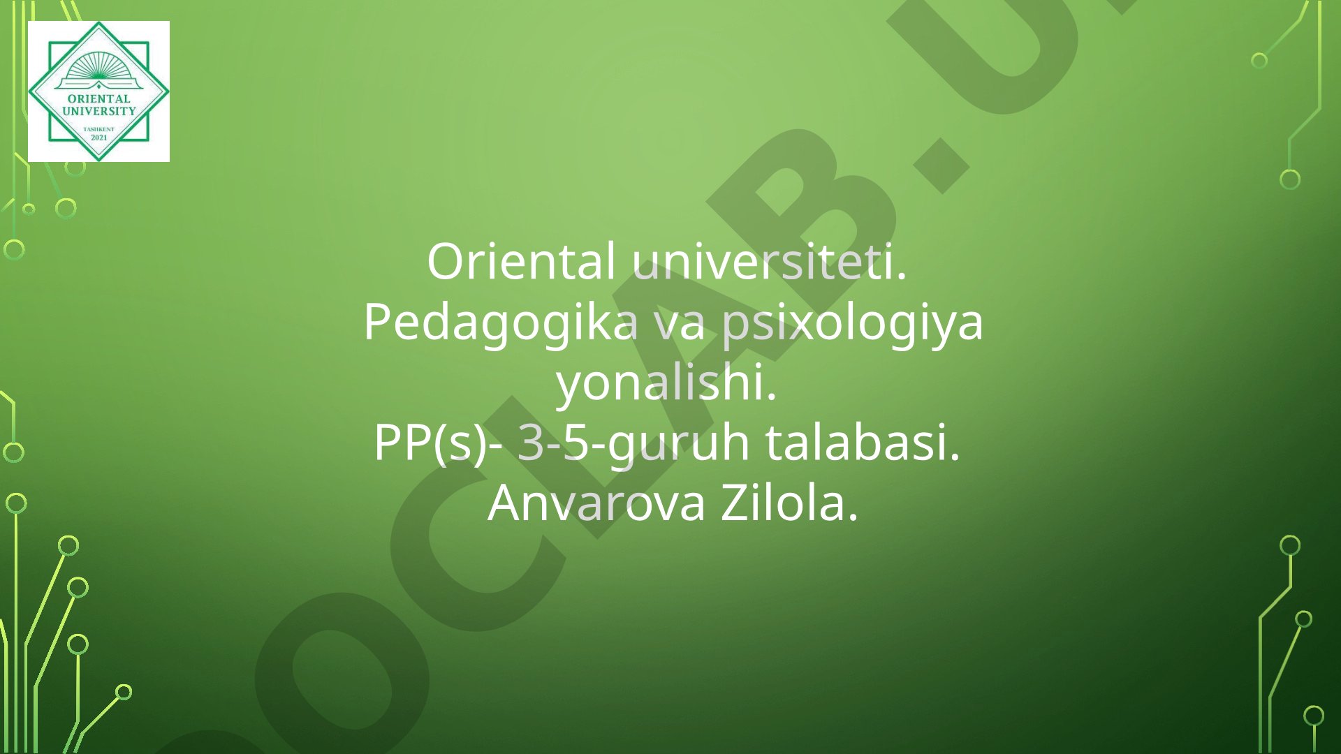 Oila, mahalla va ta’lim muassasasi ijtimoiy-pedagogik hamkorligi