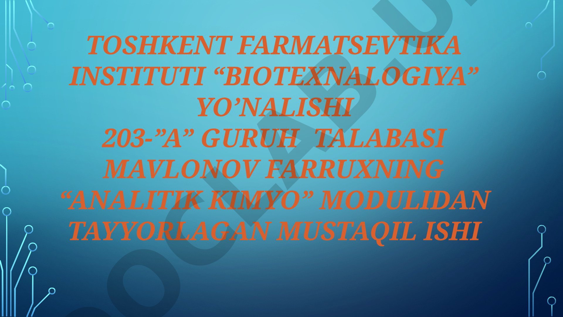 Sn+2, Sn+4, As+3, As+5 kationlarini tibbiyotda qo’llanishi va analitik reaksiyalari