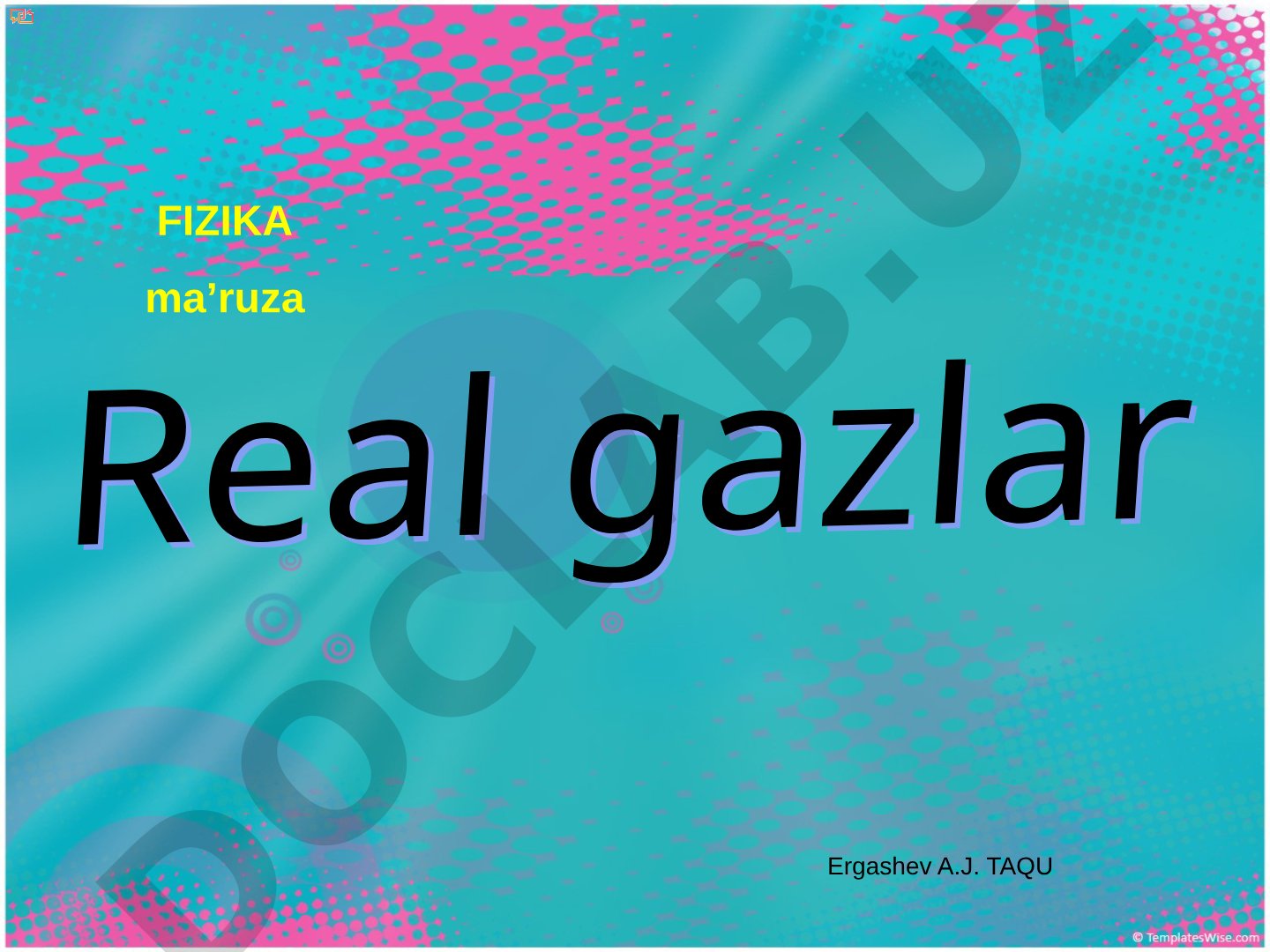 Real gazlar
