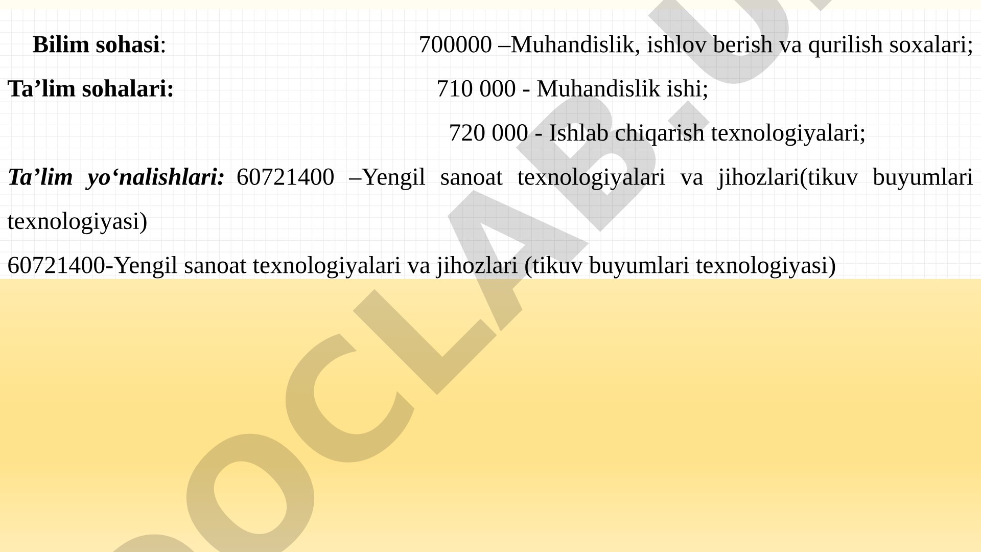 Yengil sanoat texnologiyalari uchun mashina va mexanizmlar nazariyasi