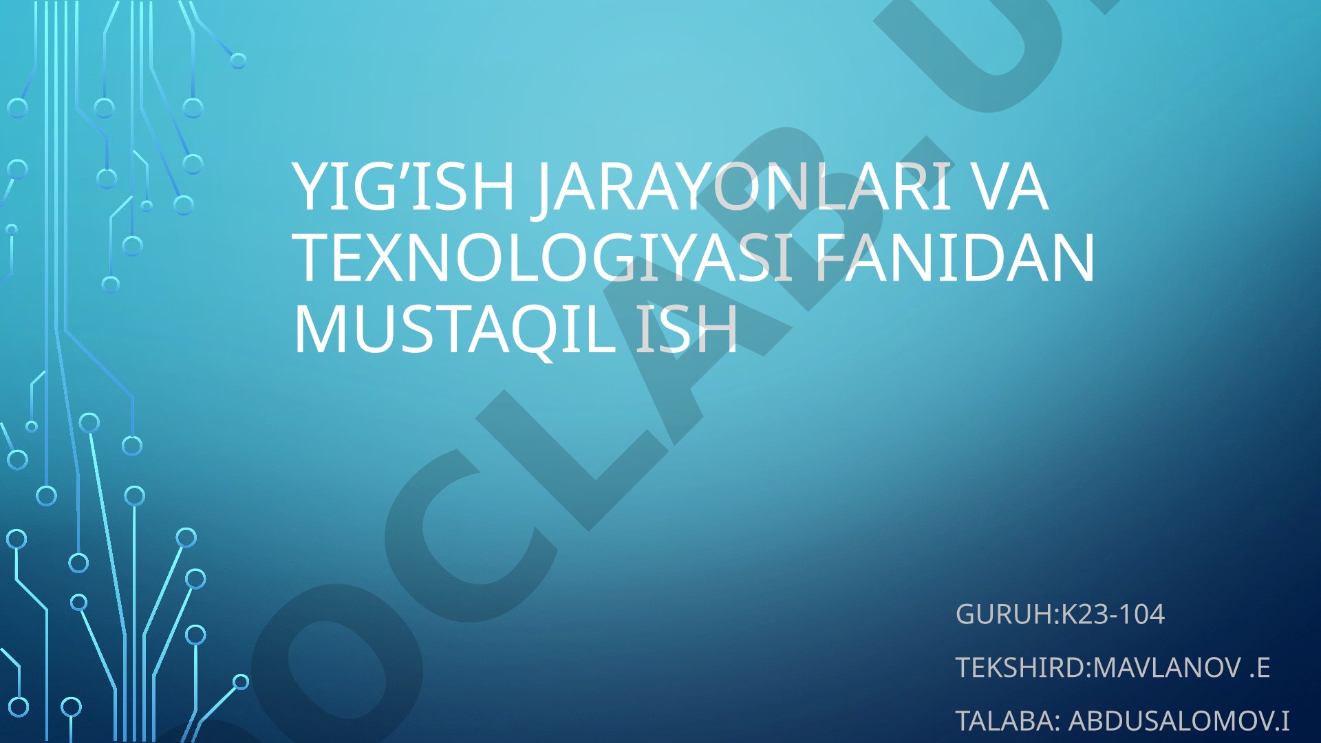 Sovutgichning ishlash prinstpipi, havo sovutgichlari va sovutish turlari haqida mustaqil