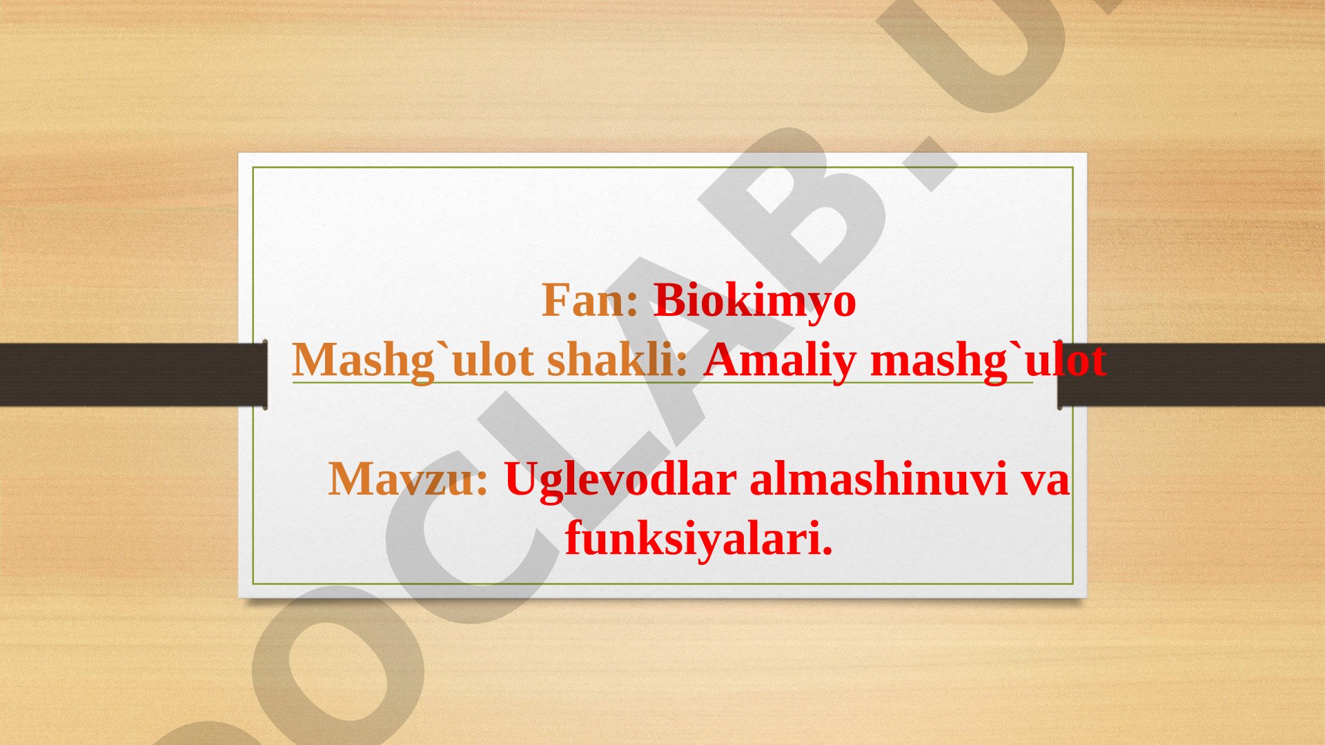 Uglevodlar almashinuvi va funksiyalari