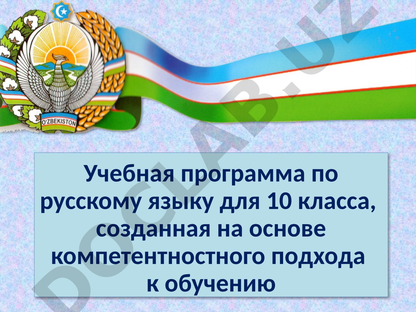 Учебная программа по русскому языку для 10 класса