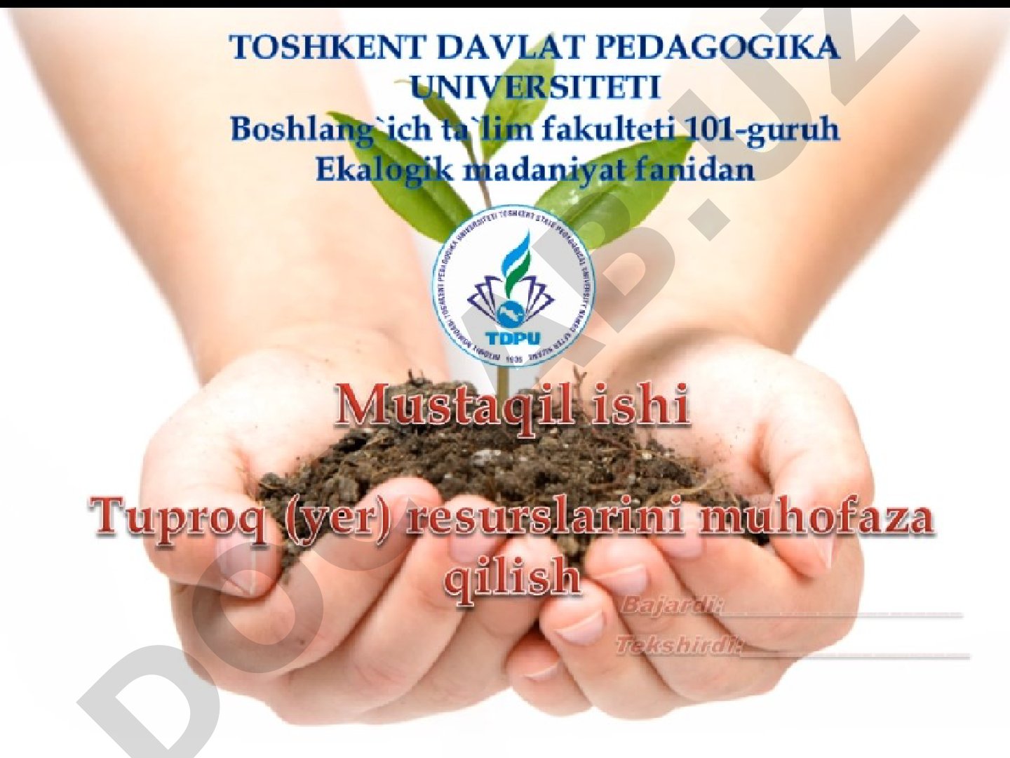 Tuproq eroziyasi