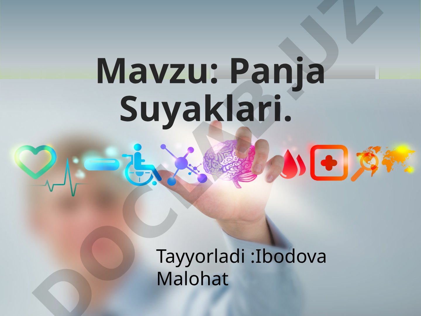 Qo'l panjasi skeleti suyaklari tuzilishi va joylashuvi haqida ma'lumot