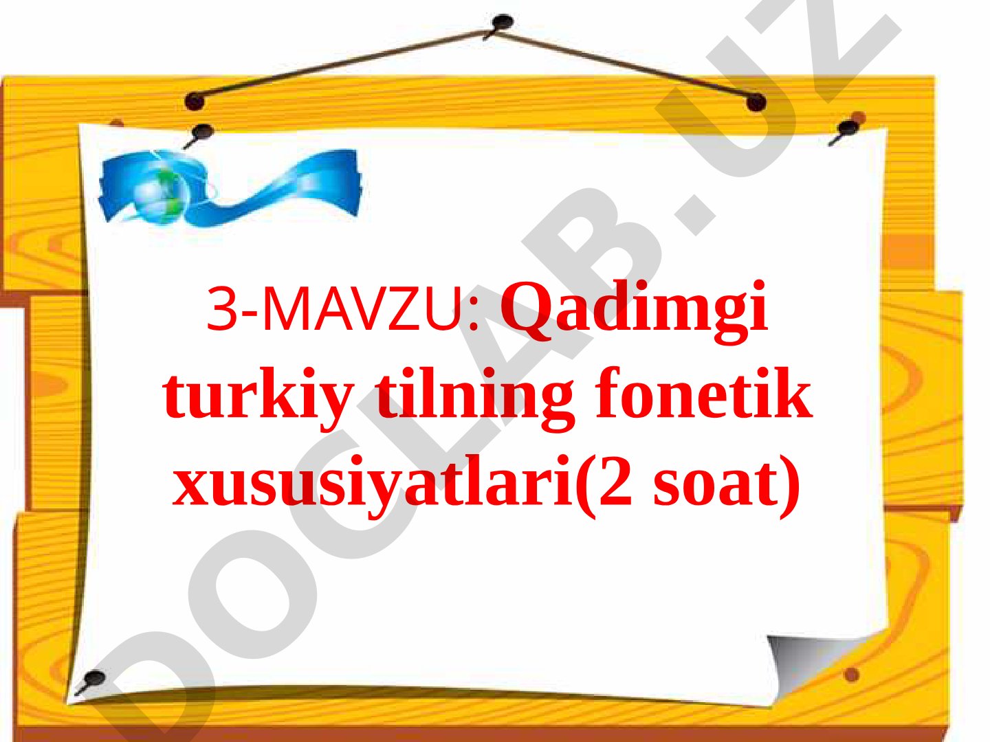 Qadimgi turkiy tilning fonetik xususiyatlari