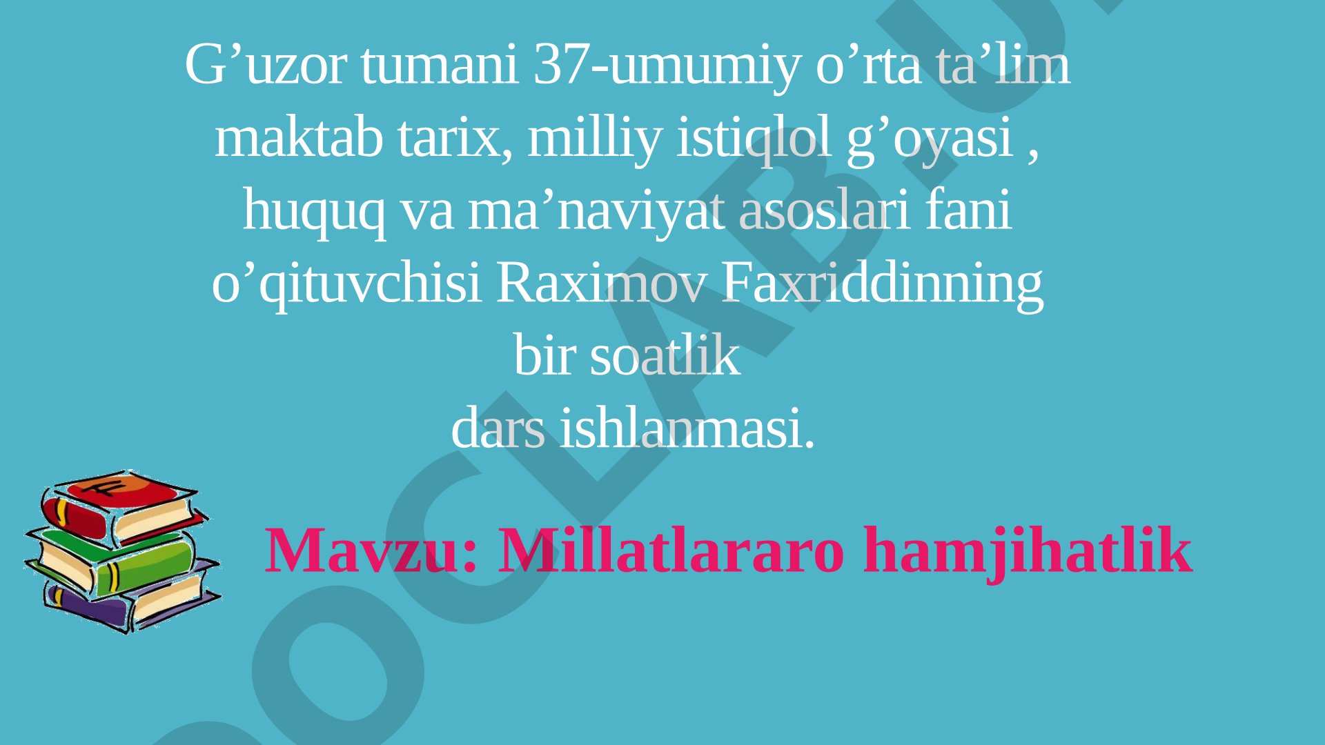 Millatlararo hamjihatlik