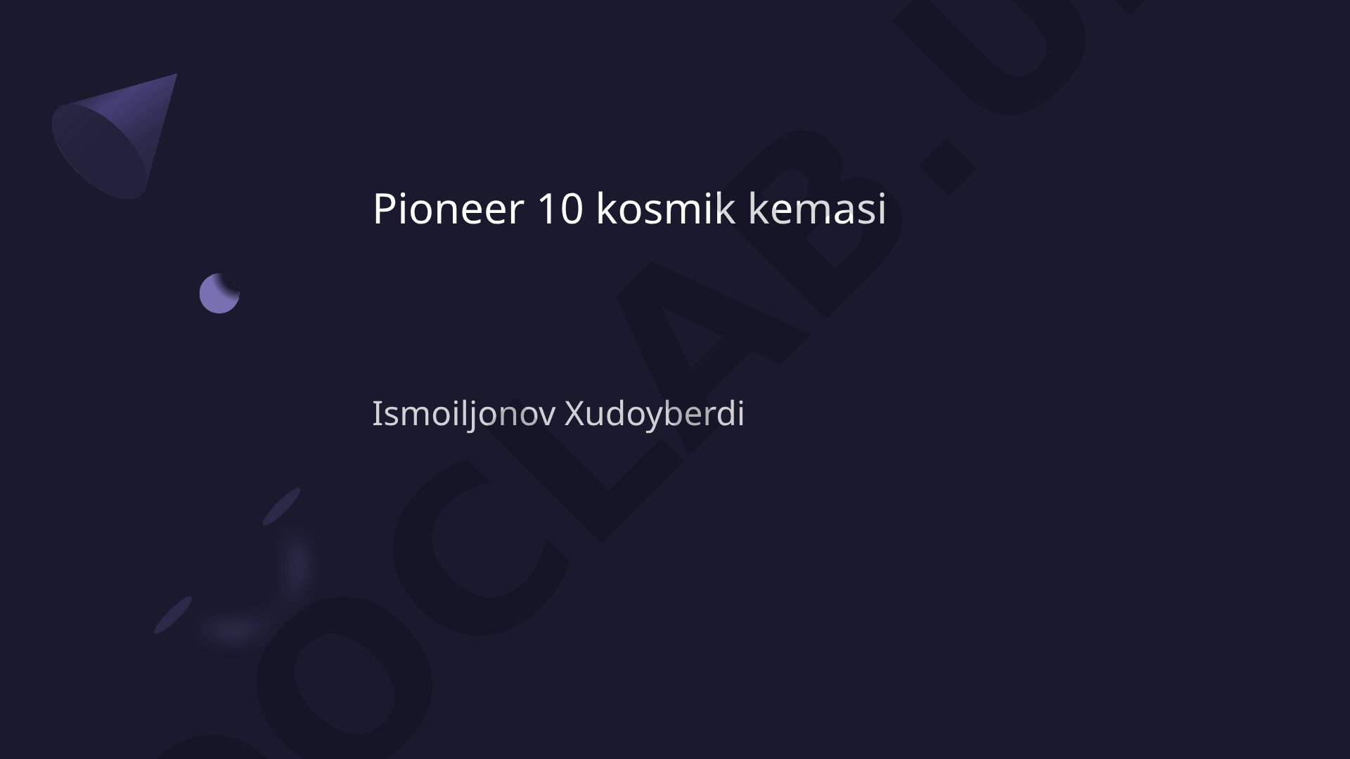 Pioneer 10 kosmik kemasi