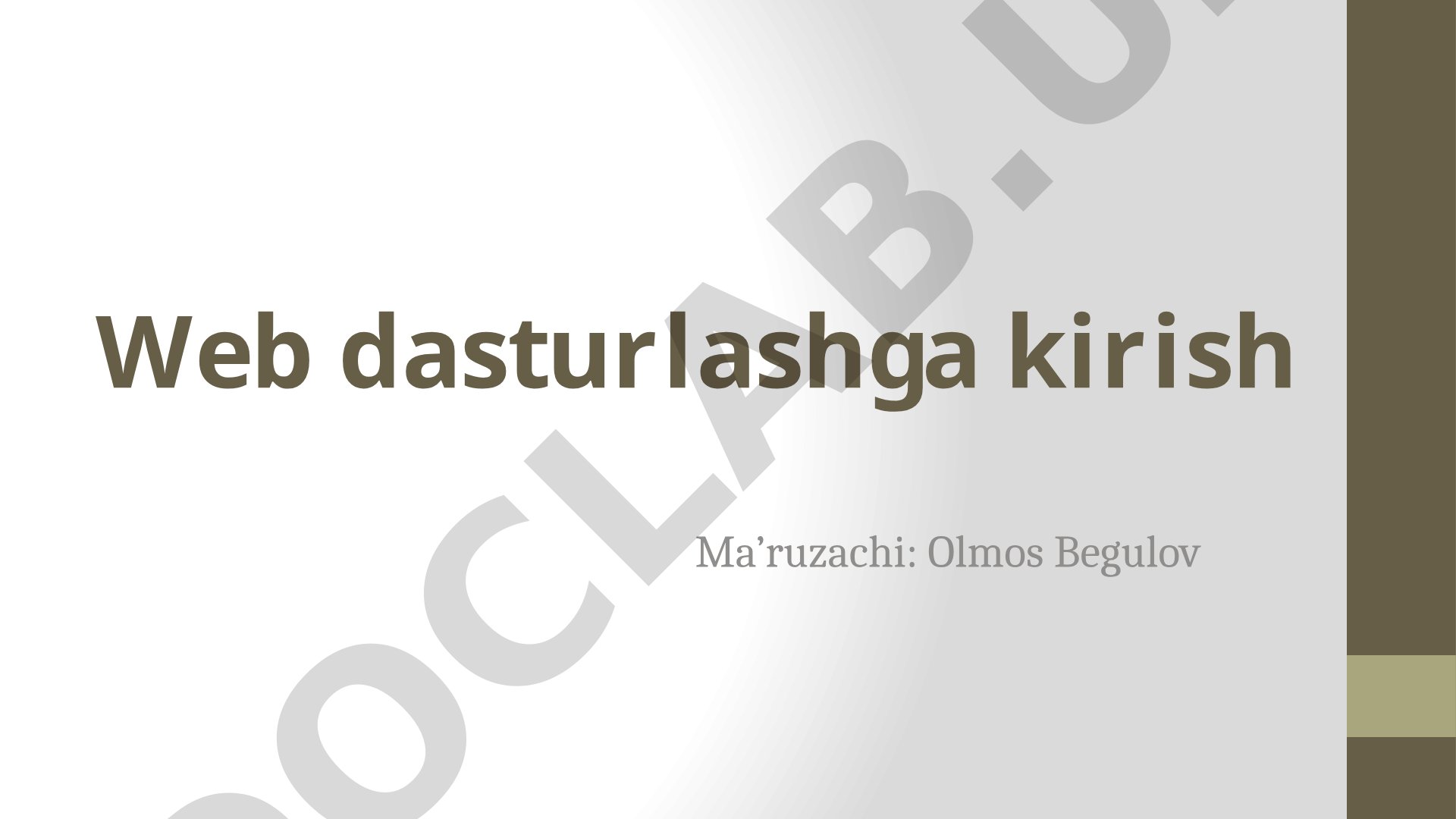CSS xususiyatlari. CSS da sahifalash