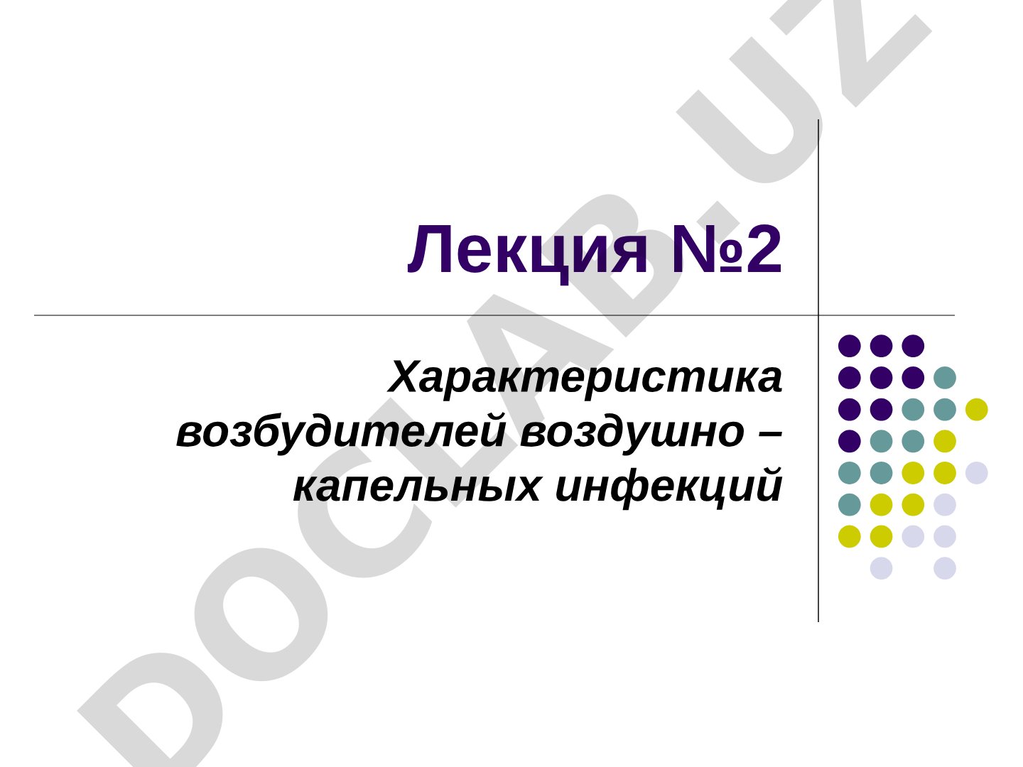 Характеристика возбудителей воздушно-капельных инфекций