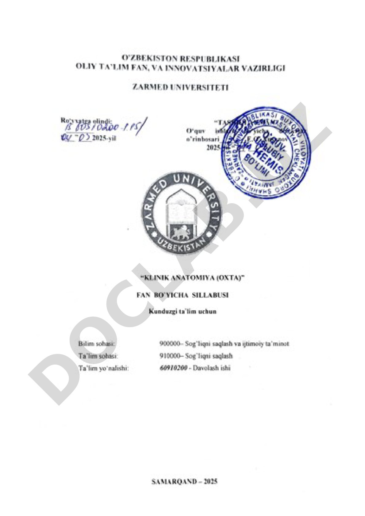 Operativ xirurgiya va topografik anatoviya