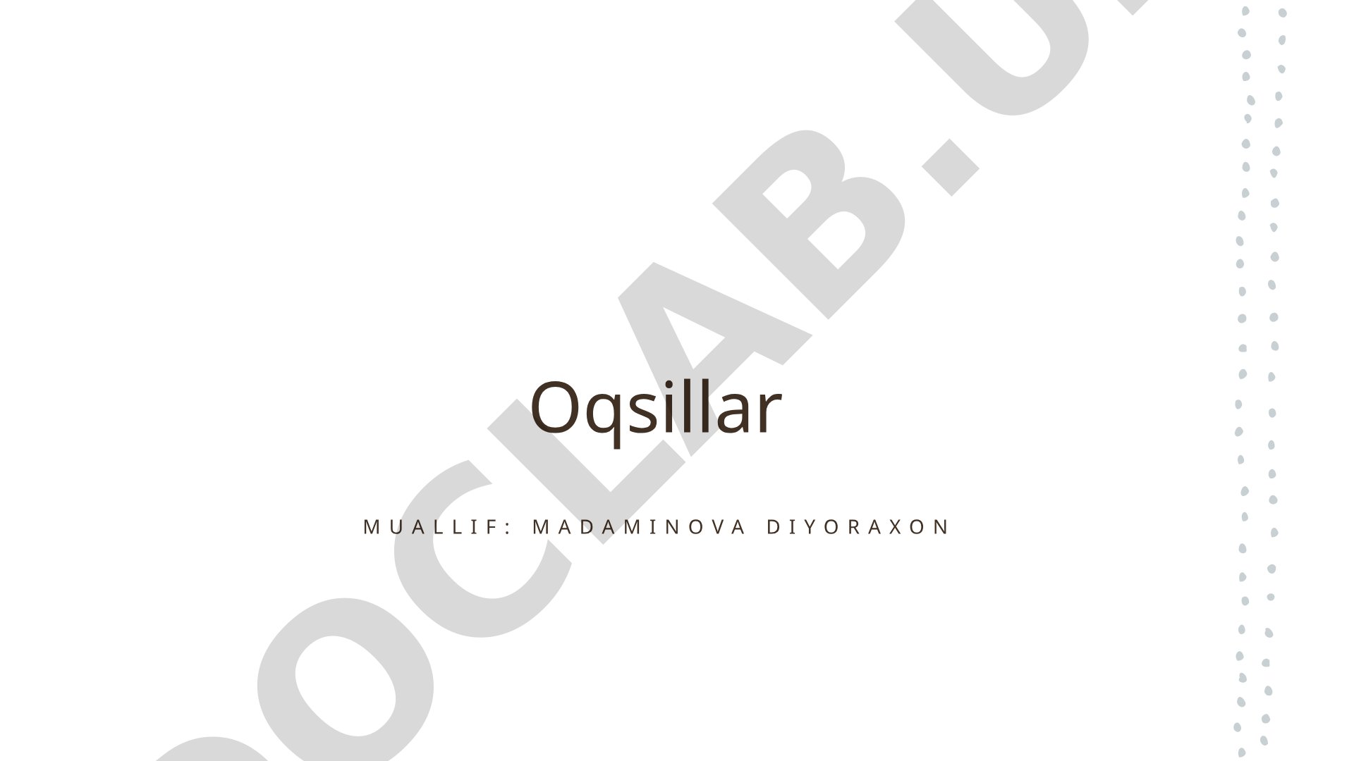 Oqsillar tuzilishi, kimyoviy xossalari va astrofizik obyektlar haqida