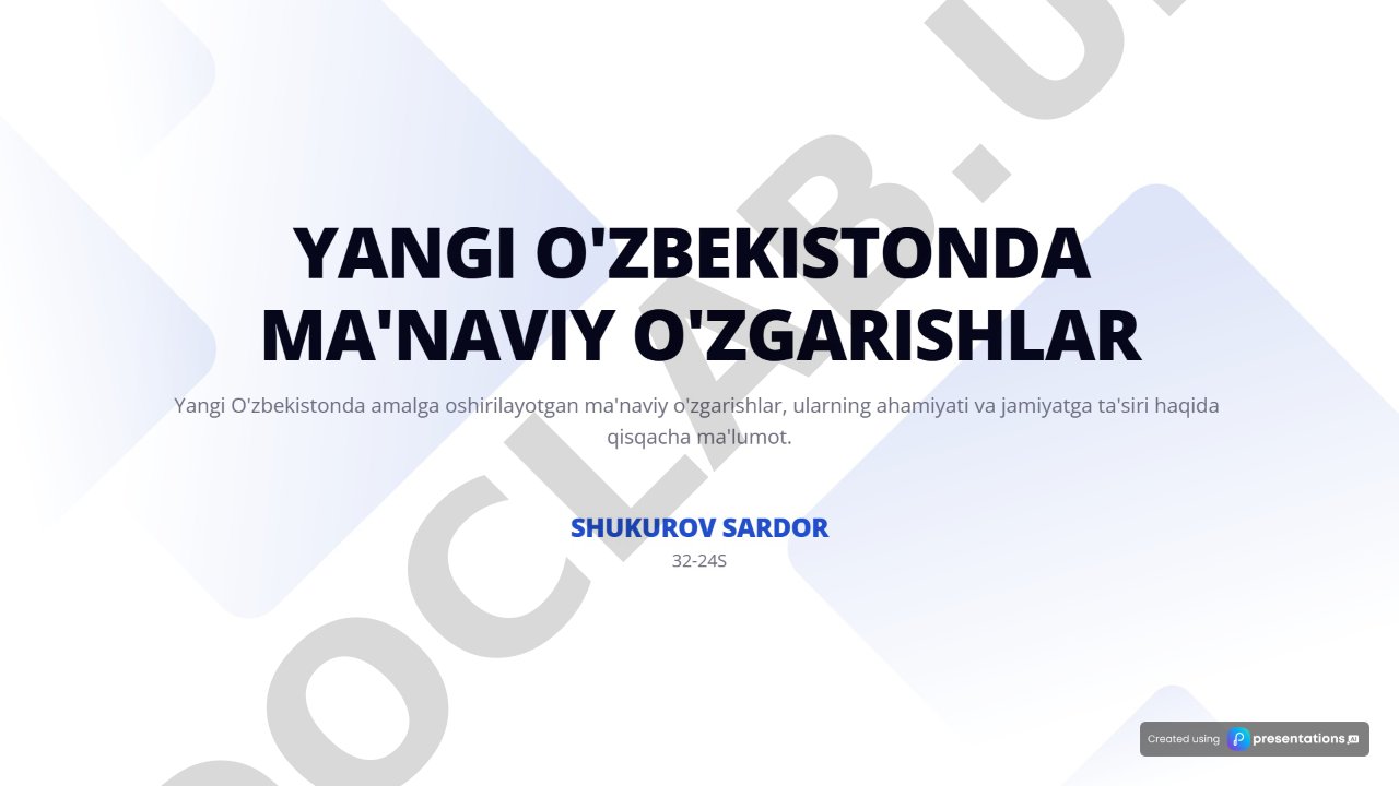 Presentations.ai platformasi haqida