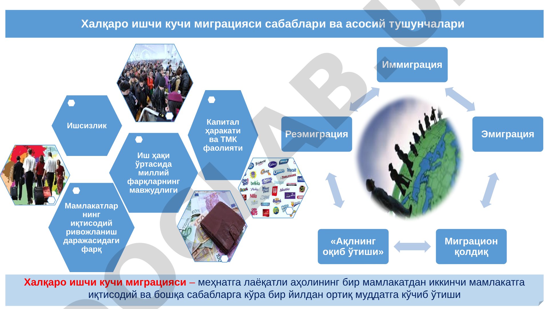 Халқаро ишчи кучи миграцияси сабаблари ва асосий тушунчалари