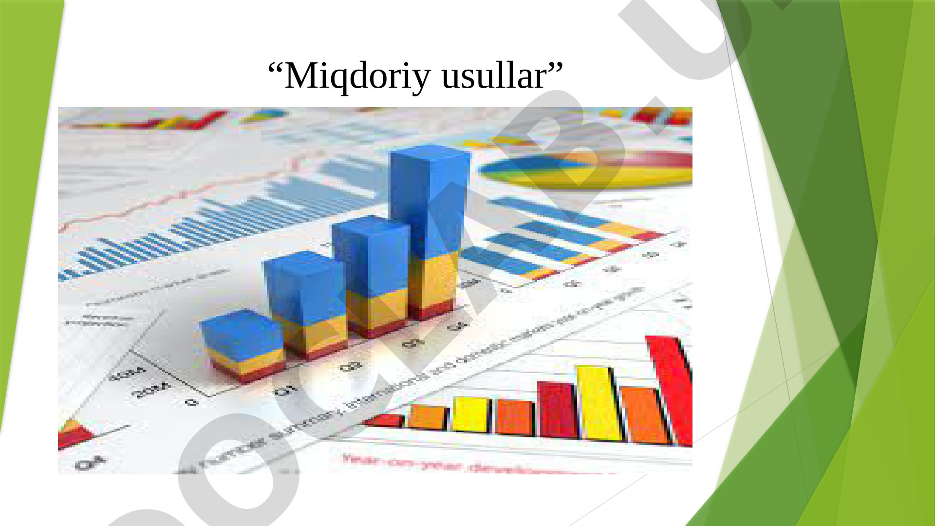 “Miqdoriy usullar” 2-Mavzu:Oddiy foiz stavkasi bo‘yicha moliyaviy ko‘rsatkichlarni hisoblash