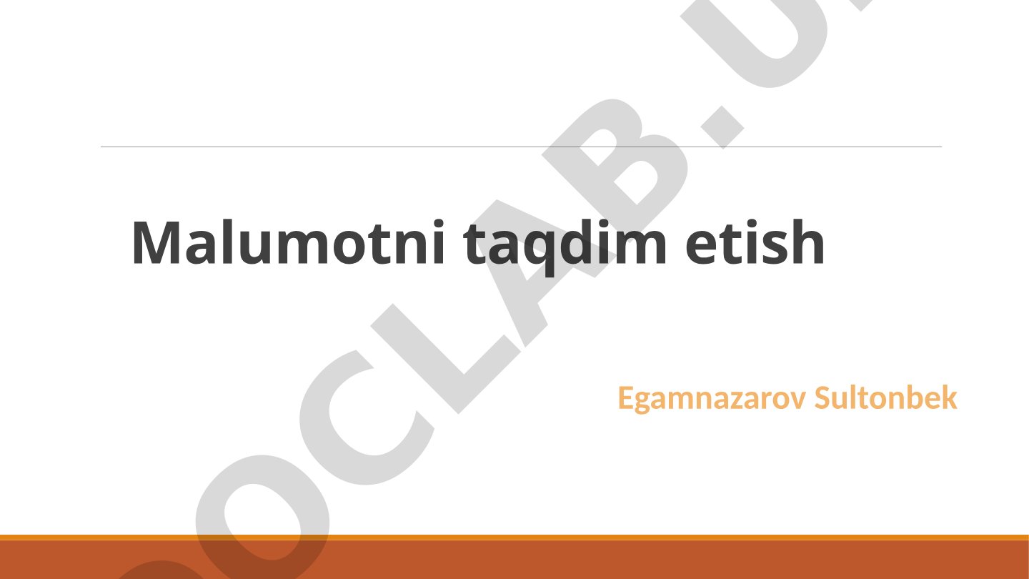 Hisobot yozish