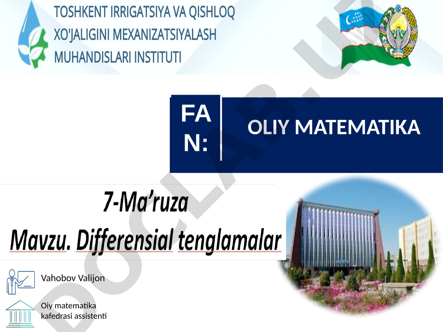 Darajali qatorlar. Teylor va Makloren qatorlari. Binomial qator