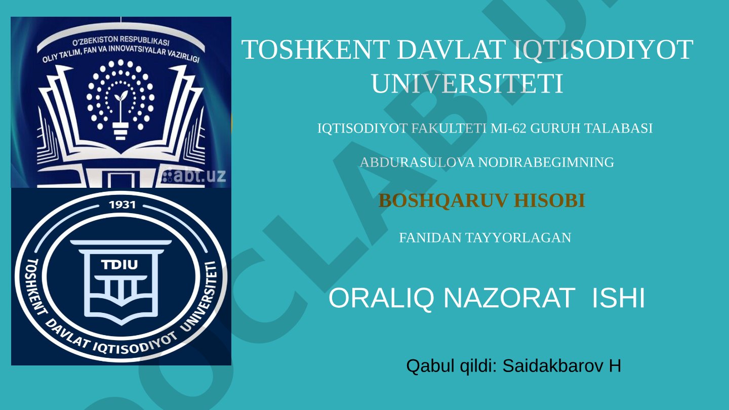Rejalashtirish va uning turlari