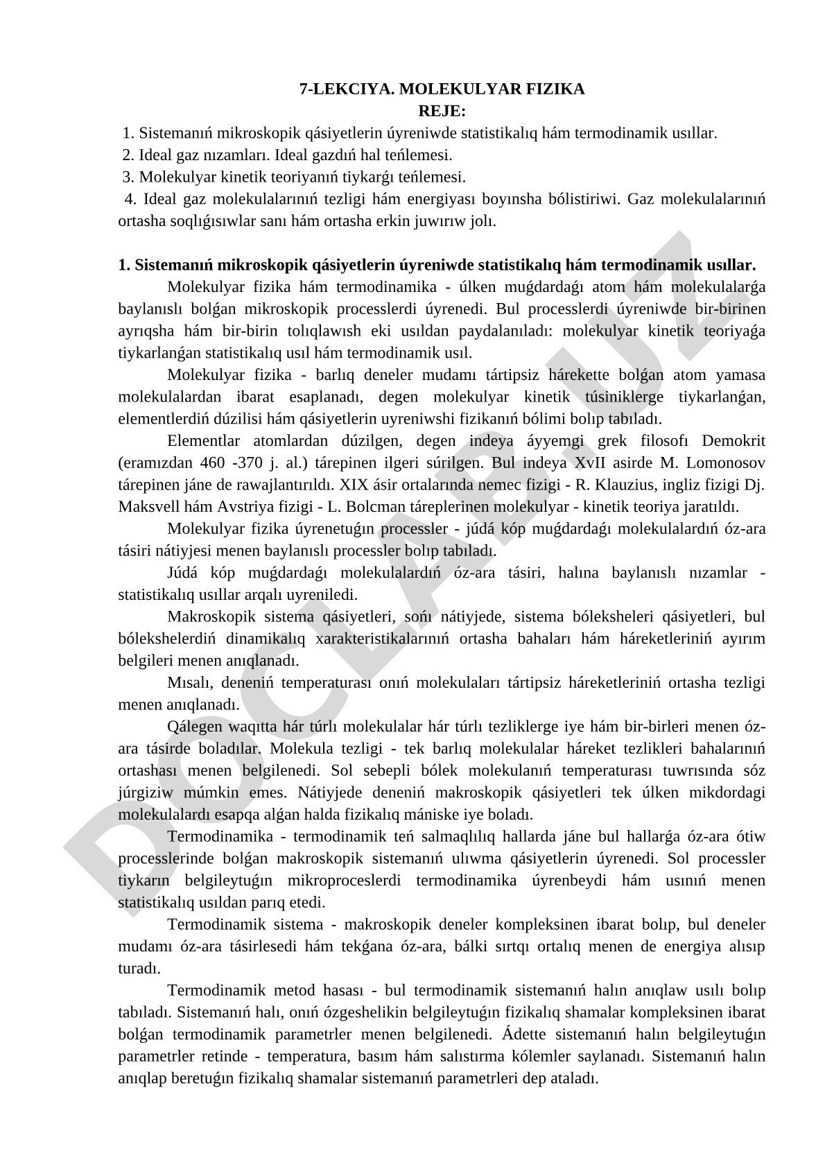 Molekulyar fizika