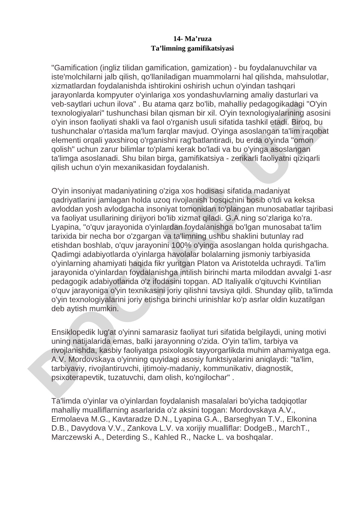 Ta'limning gamifikatsiyasi