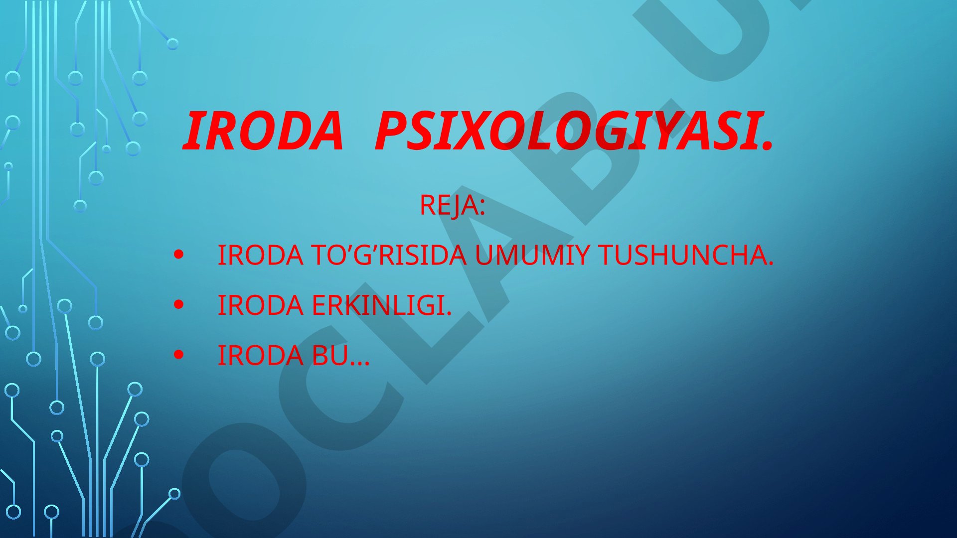 Iroda Psixologiyasi