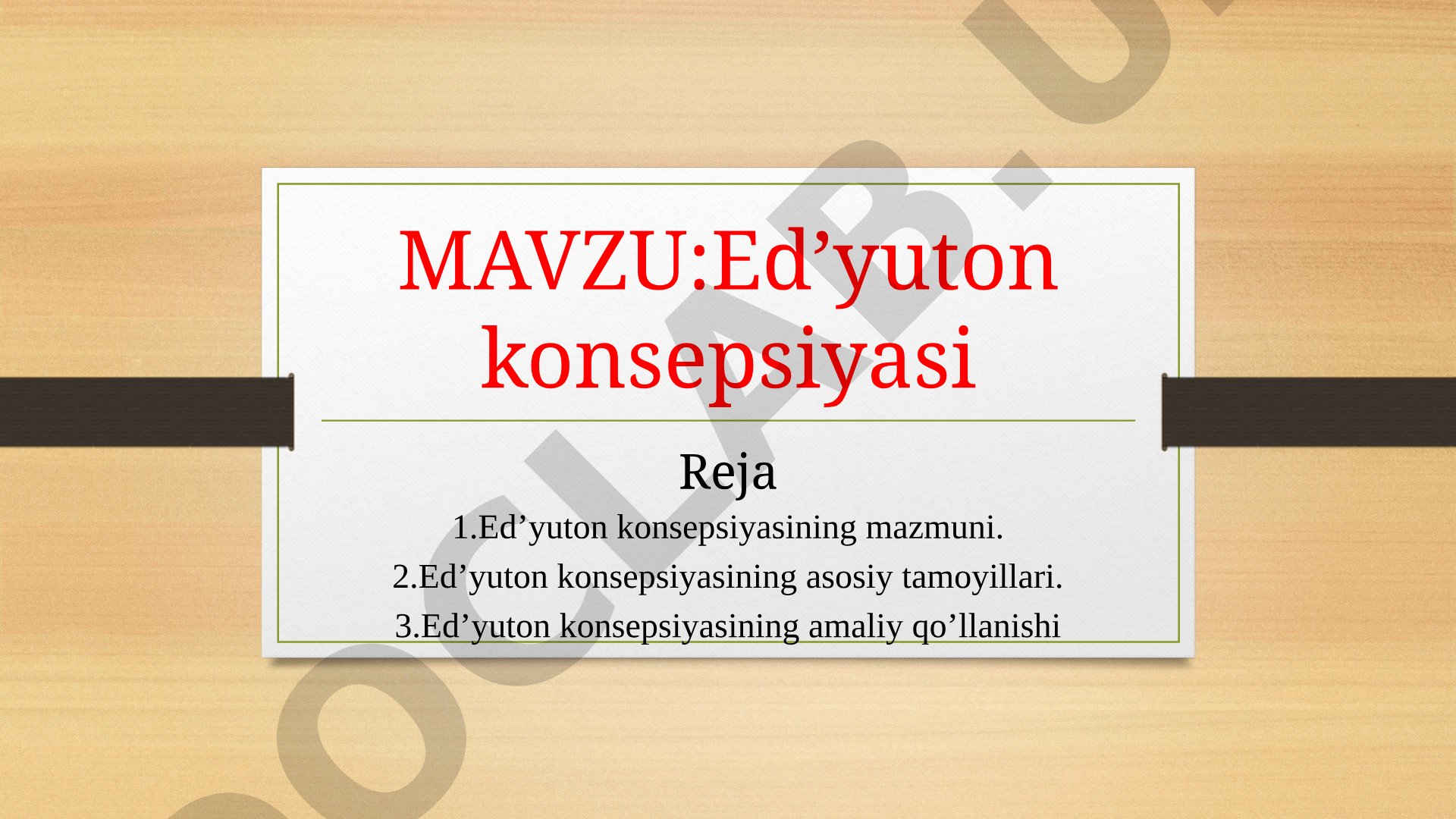 Ed’yuton konsepsiyasi