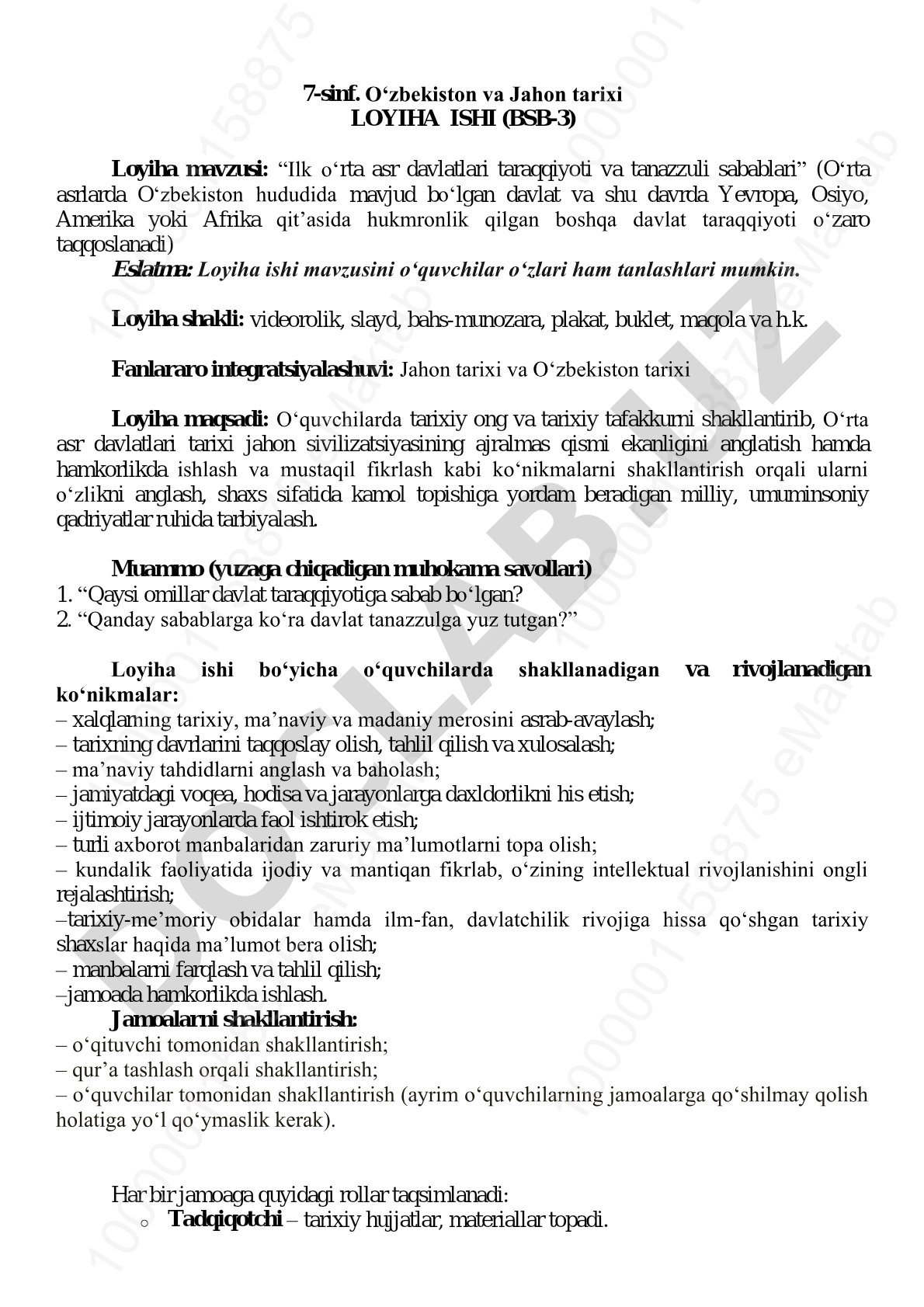 Ilk o‘rta asr davlatlari taraqqiyoti va tanazzuli sabablari