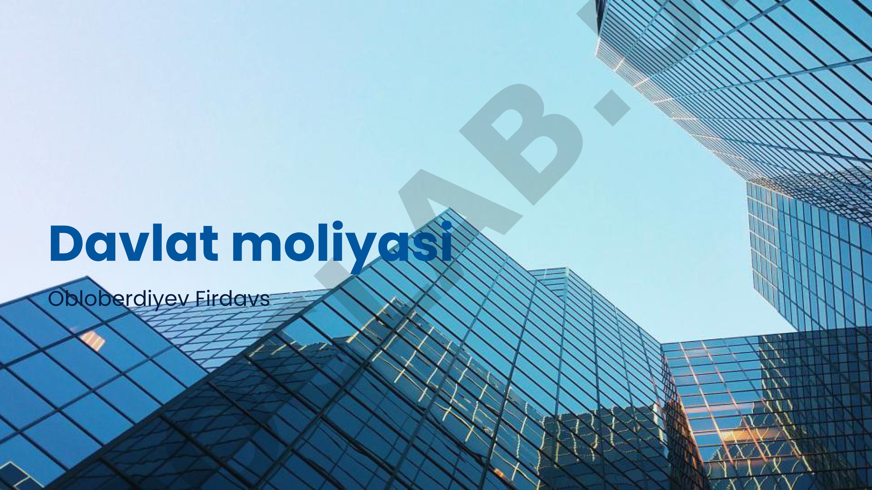 Davlat moliyasi