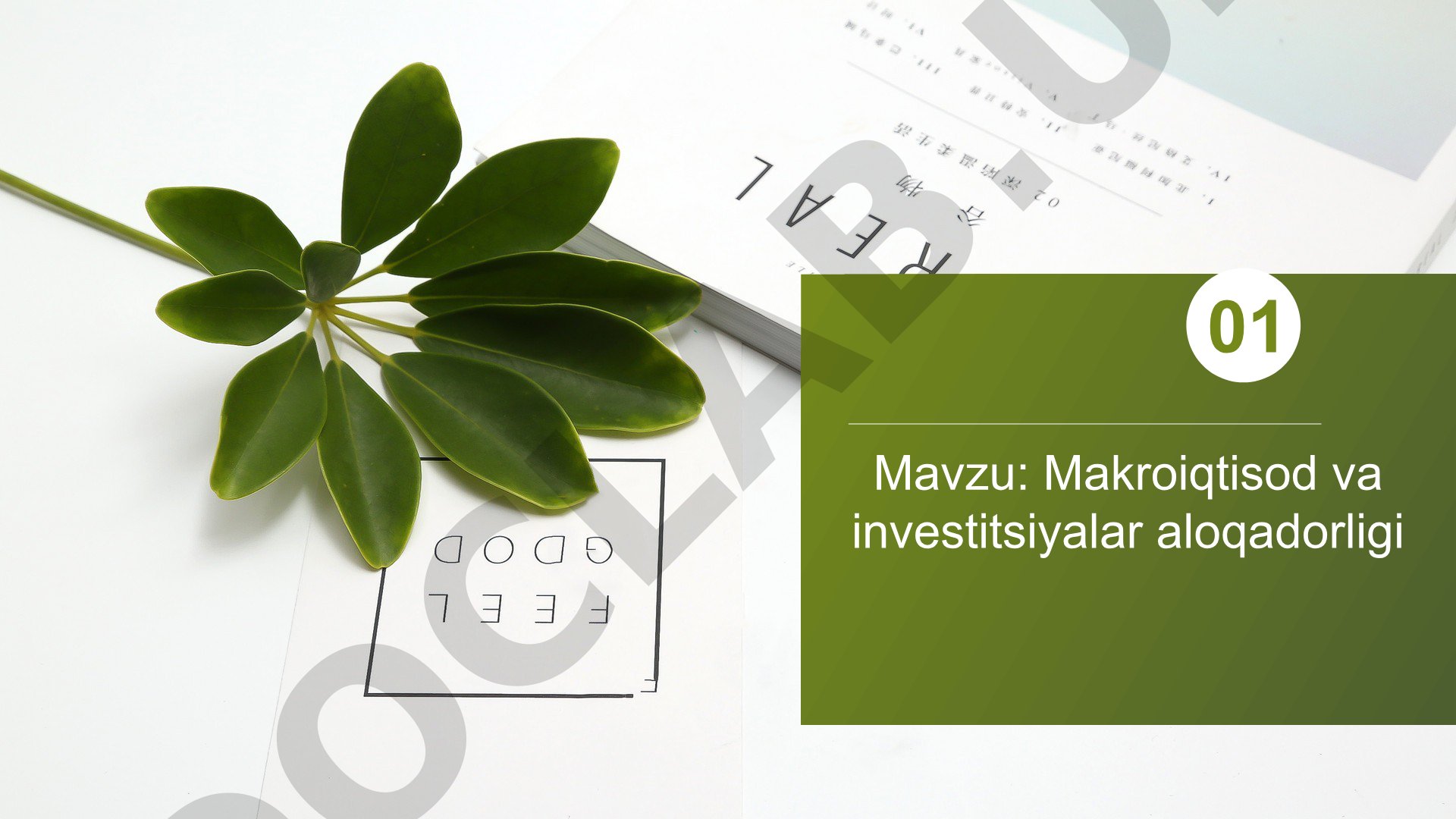 Makroiqtisod va investitsiyalar aloqadorligi