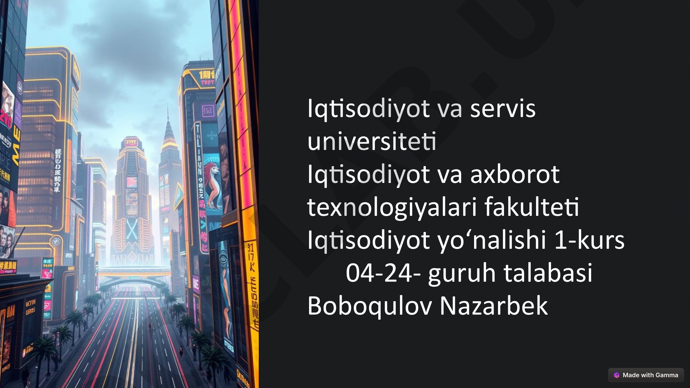 Avtomatlashtirilgan loyihalash tizimlarini iqtisodiyot va korporativ boshqaruvda qo‘llash