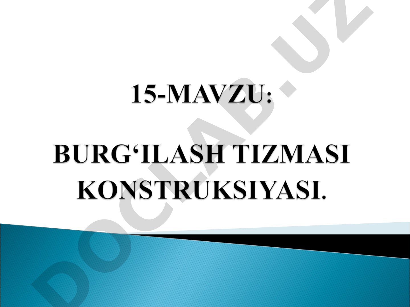 Burg'ilash birikmasining tarkibi va elementlari