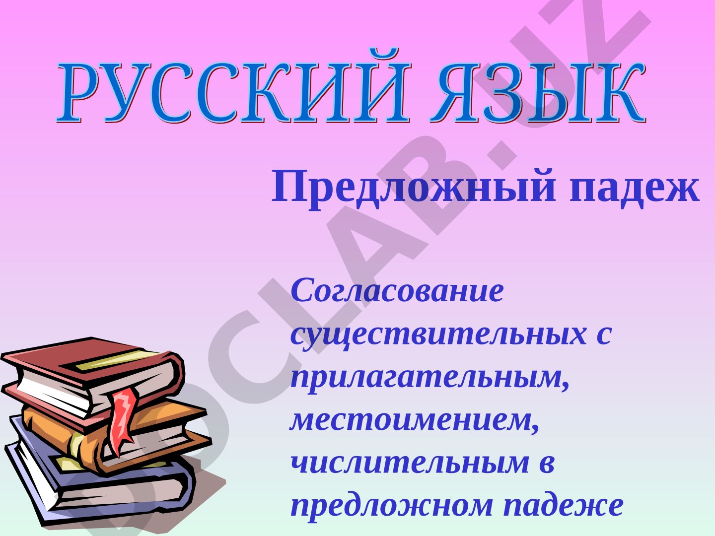 Предложный падеж: согласование существительных с прилагательным, местоимением, числительным
