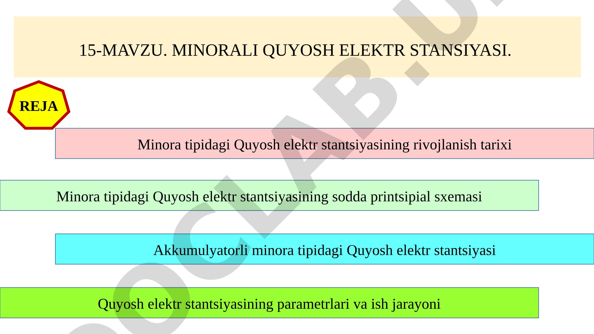 Minorali quyosh elektr stansiyasi
